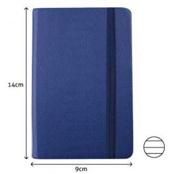 Caderno Pautado 14x9cm Azul 116 Folhas