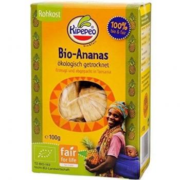 Naturbelassene getrocknete Ananas, 100 g