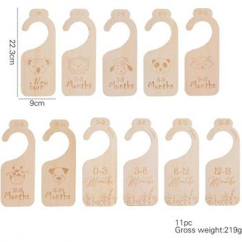 Madera Hitos: Tarjetas de Envejecimiento Infantil