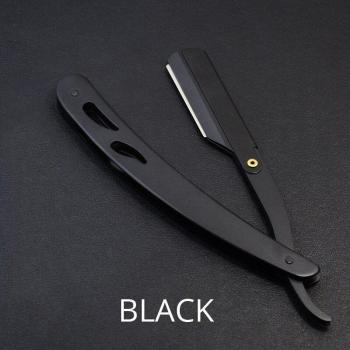Foldable Vintage Straight Razor for Beard Shaving and Eyebrow Shaping
