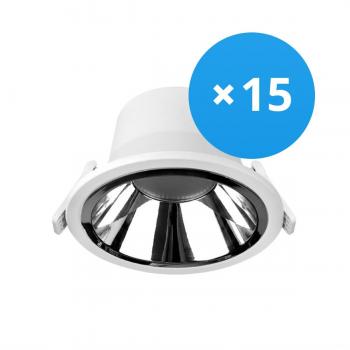 Noxion Apollo 20W Downlights (15 Pack), 2500 lm, 60