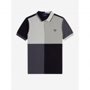 Polo Fred Perry X BEAMS Blank Canvas 1 Griglia Nera Unisex M