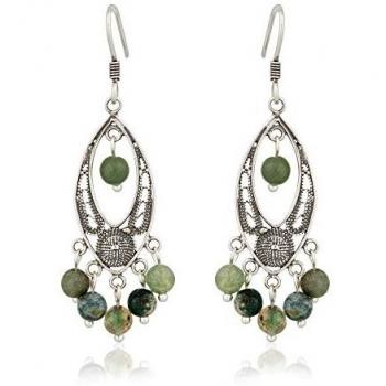 Pendientes de esmeralda en plata Córdoba Jewels