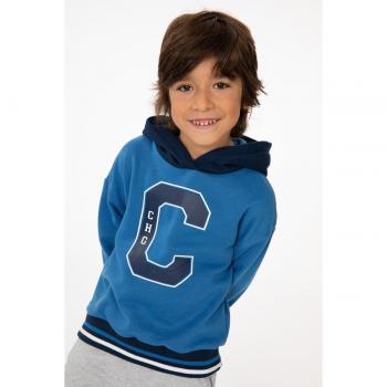 Capa Cómica Charanga – Sudadera azul con capucha