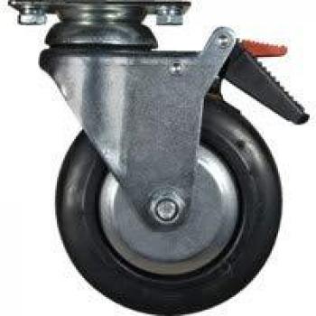 Ken Pro Castors 5x2 TPR 2xFIX 2xSWIV Full BRAKE