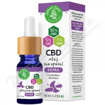 Zelená Země extra CBD kapky na spánek 10 ml