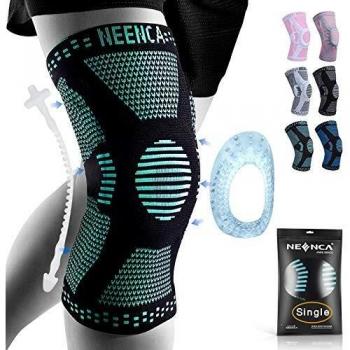 NeenCure Knee Support – Patella-Gel-Knieschutz mit Seitenfeder‑Stabilisatoren