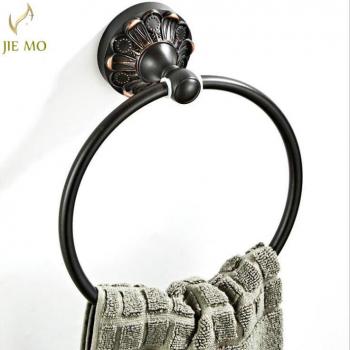 Black Bronze Bath Hardware Towel Ring