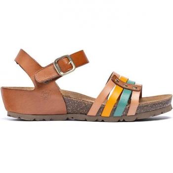 Sandalia piel Yokono para mujer Monaco 051 color multi