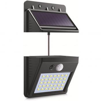 Lámpara LED de jardín Junejour con sensor nocturno y panel separable