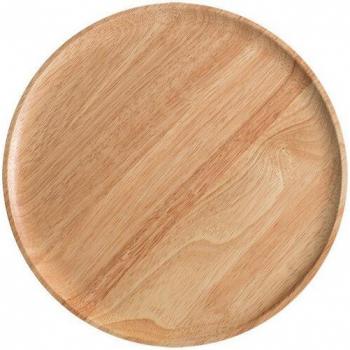 Round Wooden Platter for Serving Food
