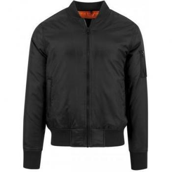 Men's Dark Olive Contrast Bomber Jacket