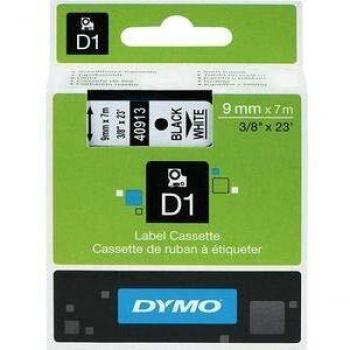 DYMO Labels Self Adhesive D1 9mm x 7mm Black Print on White Tape Authentic X 2
