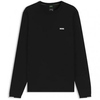 Schwarzer BOSS K_Ever-X Pullover – 100 % Baumwolle, casual