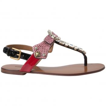 SoleShimmer D&G Multicolor Flip‑Flops – Women's US 8 – Pink Edition SS22