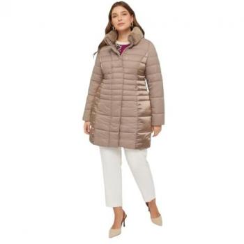 Plumífero de Mujer Fiorella Rubino con interior de Sorona®Aura y tejido brillante