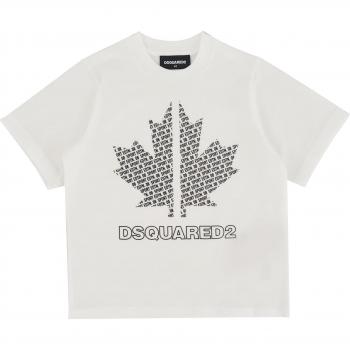 T-shirt DSQUARED2 Bianco per Ragazzi