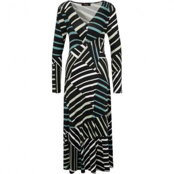 ANISTON SELECTED Langarm-Midikleid mit Smok-Details
