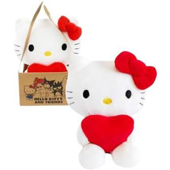 Sustainable Hello Kitty Heart Plush 16cm
