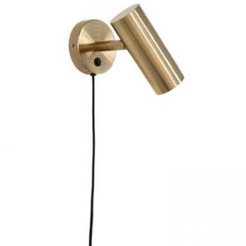 Foco de Pared EPIKASA, 15x10x22 cm, Metal y Latón