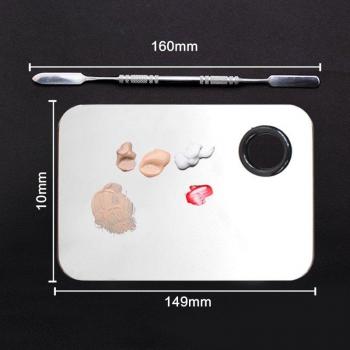 Nail Art Mixing Palette and Spatula Tool