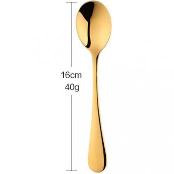 Gold Food Grade Dinner Spoons for Children