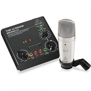 Behringer VOICE STUDIO Complete Recording Bundle with Studio Condenser Mic  Tube