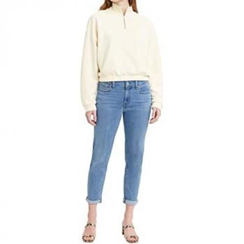 Levi's® Boyfriend-Jeans MID RISE BOYFRIEND – 32/30, leicht abgenutztes Blau