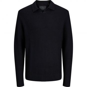 Camisola Masculina Jack & Jones JPRWINTER KNIT STRUCTURE Preto AW24