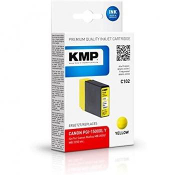 KMP Tinte für Canon Maxify MB 2050/ MB 2350, C102, gelb pigmentiert