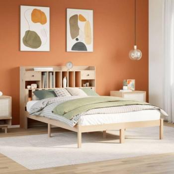 Suite Cama-Estante Pino Natural 150x200