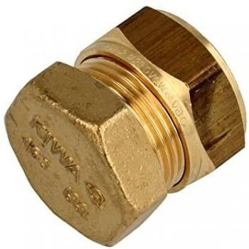 Kneldop Eindkoppeling 12 mm – Messing