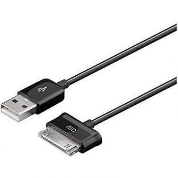 Câble de chargement et transfert Samsung 30 broches – 1,2 m – Noir – Galaxy Tab/Tab Wi‑Fi