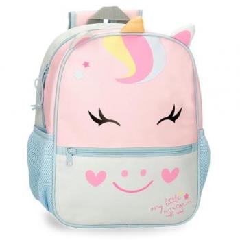 Mochila Escolar Roll Road Pequeño Unicornio 33cm