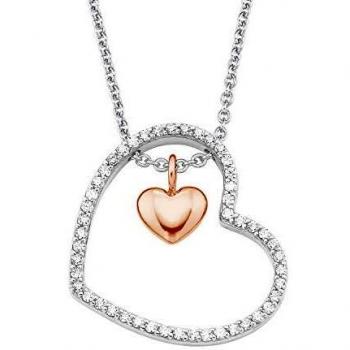 Collier femme Oliver : Zirconium & Cœur