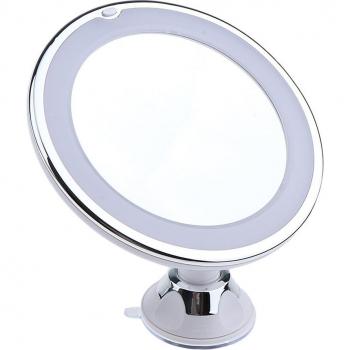 360° Swivel Suction Mirror with LED Light and 10x Magnification