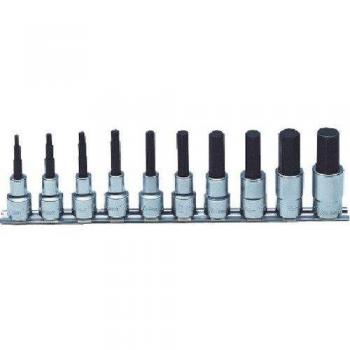 Koken 12.7 mm Hex Socket Rail Pack – 10 pcs, 50 mm length (RS4010M/10‑L50)