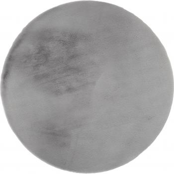 OCI Weichfell Teppich ROCKY SOFT, grau, Ø 120 cm