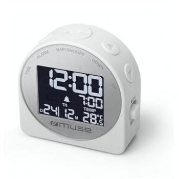 Soucoupe M‑09 – Réveil LED, écran LCD blanc, rétroéclairage