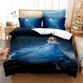 Housse de Couette Disney Princess Microfibre 3D