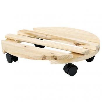 Nome del prodotto: Sottovaso in Legno con Rotelle Senza Marca