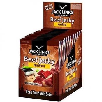 Jack Link's Teri Yaki Carne Seca, 12 paquetes (25 g cada uno)