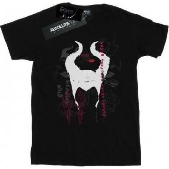 Disney Herren Maleficent Horn-Motiv T-Shirt M weiß