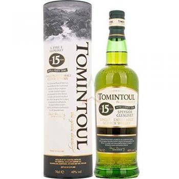 Tomintoul 15 Ans « Peaty Tang » – 40 % vol – 0,7 L coffret festif