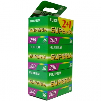 Superia 200 Film 36 Bilder – 3 Pack (Fuji)