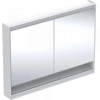 Geberit ONE Spiegelschrank 505835002, 120 x 90 x 15 cm, weiß/Aluminium pulverbeschichtet