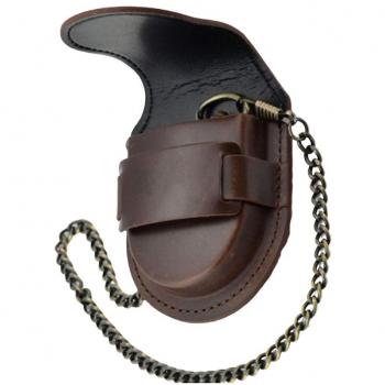 Reloj de bolsillo de cuero