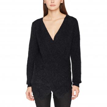 VILA CLOTHES Vicant Wrap Knit Top-Fav, Suéter para Mujer, Azul, Mediano