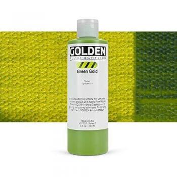 Professional Green Gold Fluid Acrylic 8 oz