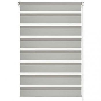 Doppelrollo Easyfix grau 60 x 150 cm
